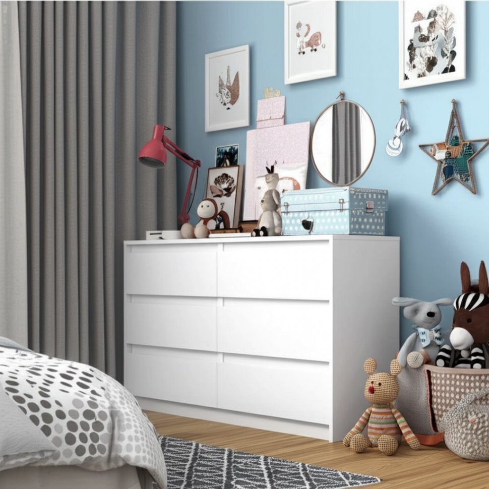 Комод Айден КМ06-1200 Белый