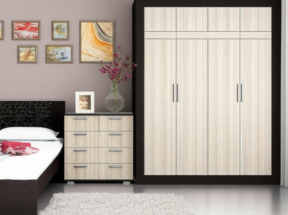 Комод Стандарт-5 NEW (BTS) Венге / Лоредо