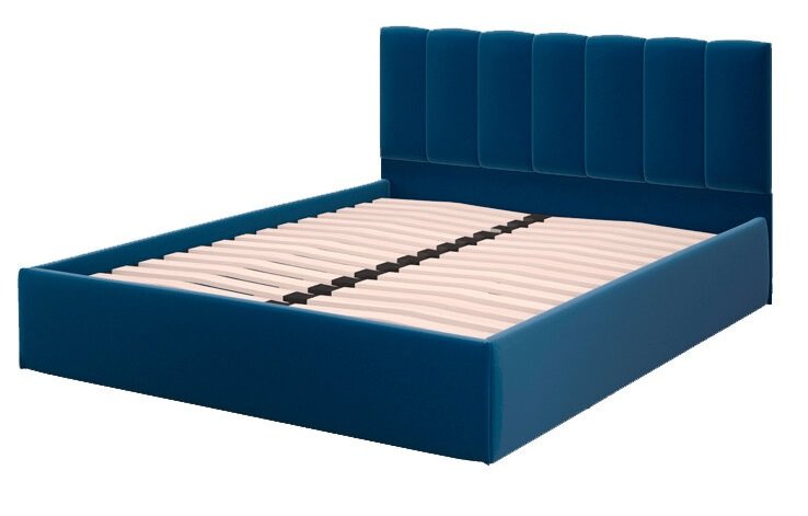 Кровать 140х200 с основанием Элен MLK (Экокожа Белый)