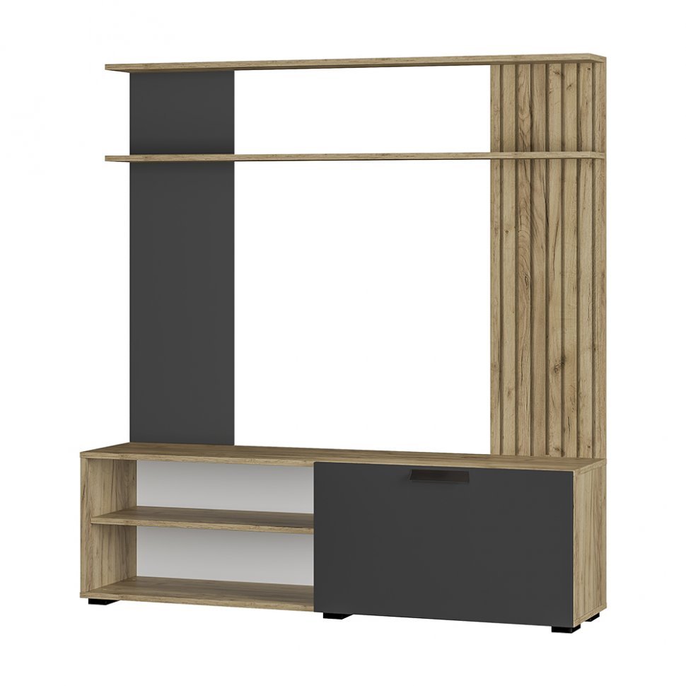 Мини-стенка Мишель ГС-05 (БТС) Крафт / Графит