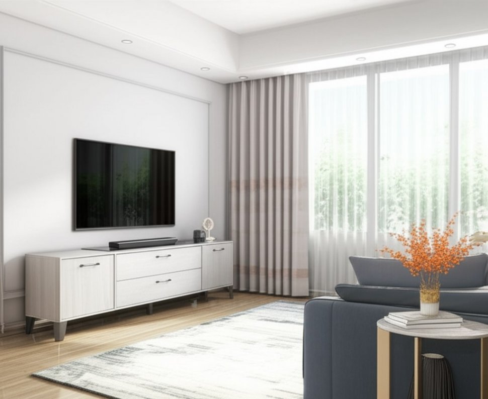 Тумба под телевизор Парус-13, Ясень анкор светлый