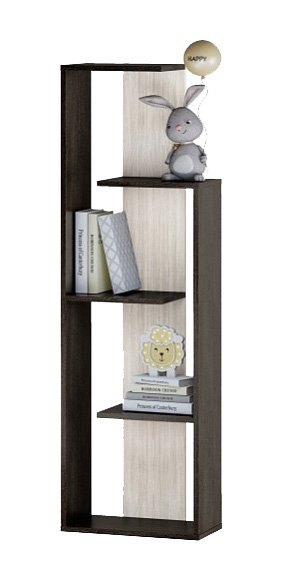 Стеллаж Бейсик 1 (Семья Мебелони) Венге