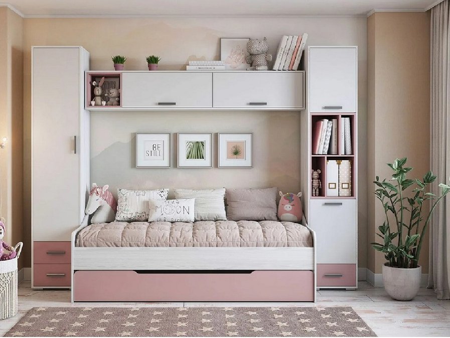 Шкаф для книг с ящиком 450 Лило (MLK)