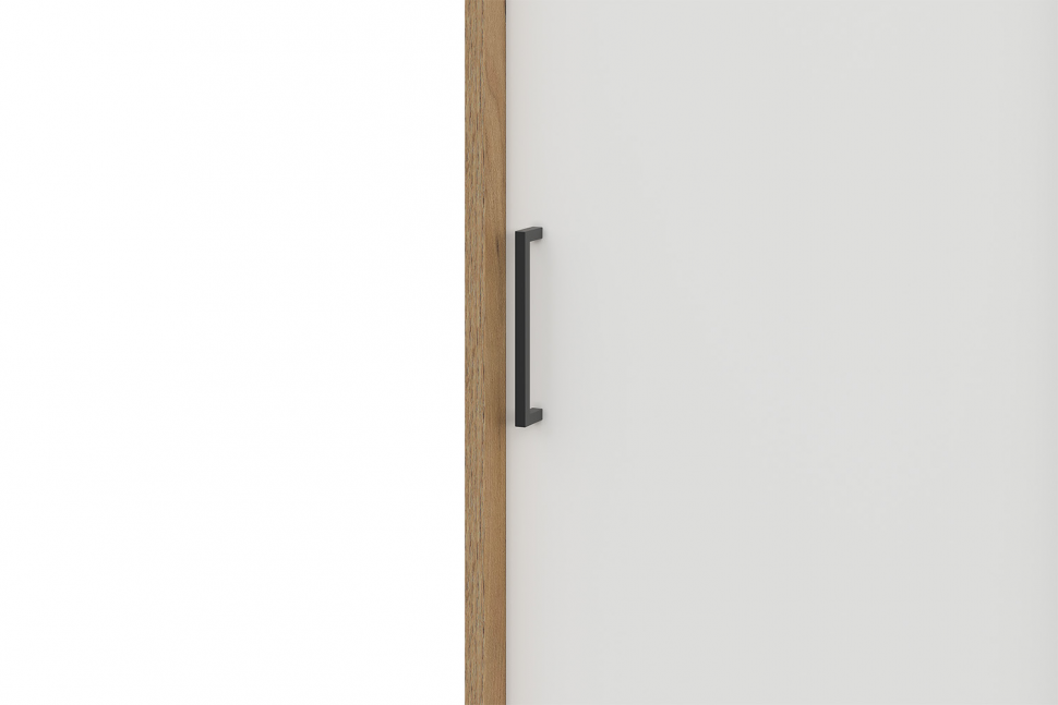 Шкаф-купе ШКП 7, Дуб Золотой, Белый