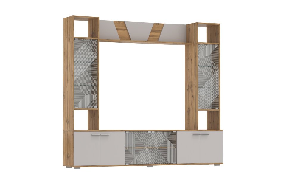 63.03 Тумба для ТВ Дуб золотой/Кашемир