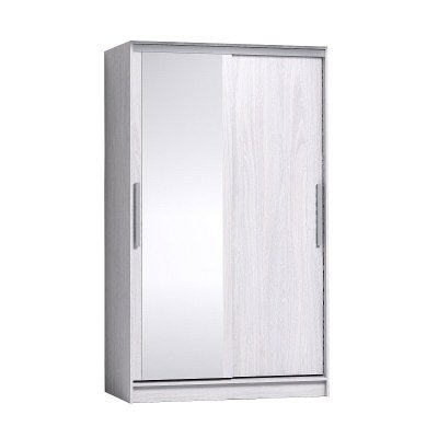 Шкаф-купе Strike 1200 с зеркалом Глазов (Ясень Анкор светлый)