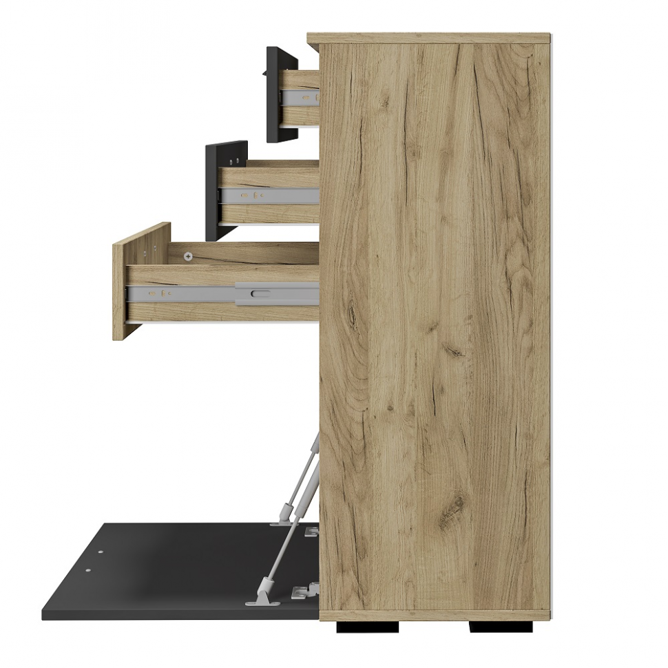 Комод Мишель (БТС) КМ-12 Крафт / Графит