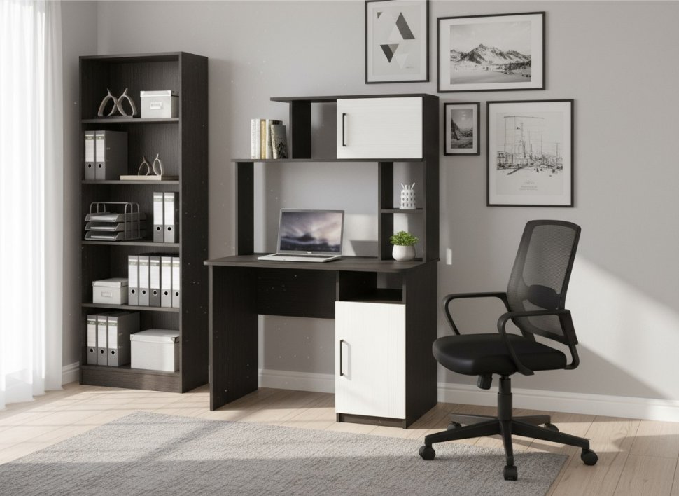 Интел-12 стол компьютерный Бодега Темный / Светлый