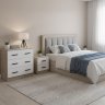 Комод Ронда КМ-02, Дуб крафт серый, Белый