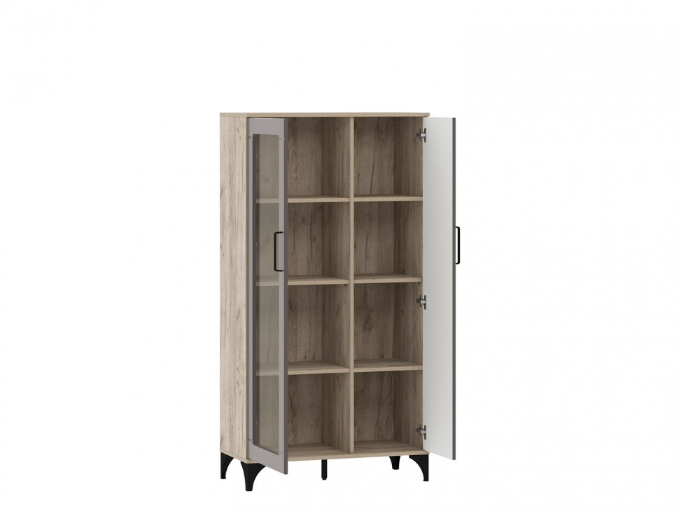 НМ 013.52 Марсель шкаф-пенал Дуб Крафт серый/Софт графит