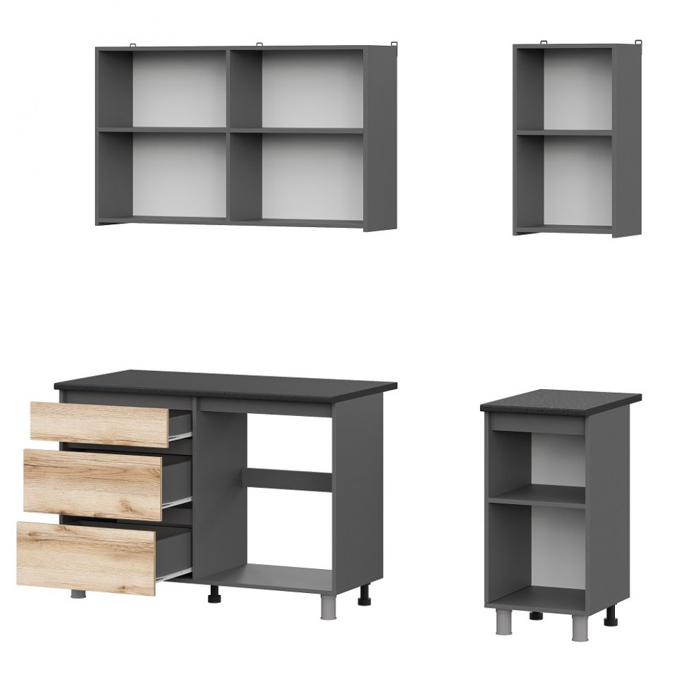 Кухня Денвер 1.6 Комплект (Дуб Делано)