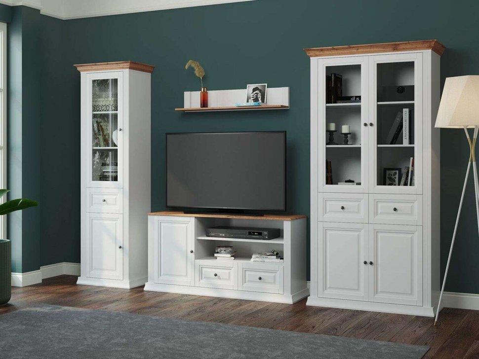 Гостиная Атланта 1 Белый/Дуб Вотан