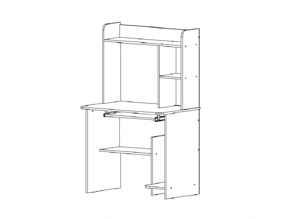 Интел-1 стол компьютерный Бодега Темный / Светлый