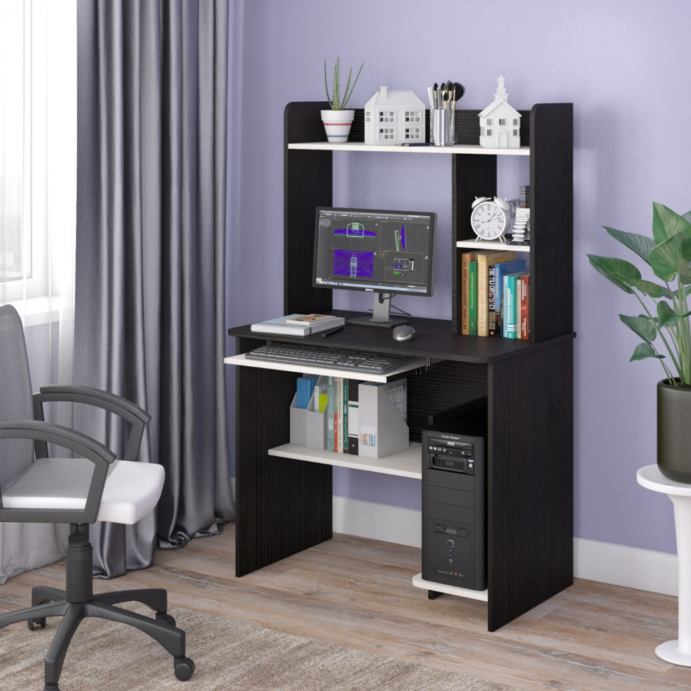 Интел-1 стол компьютерный Бодега Темный / Светлый