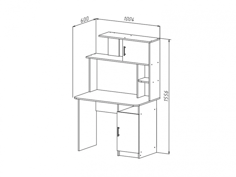 Интел-12 стол компьютерный Ясень Шимо темный / Светлый