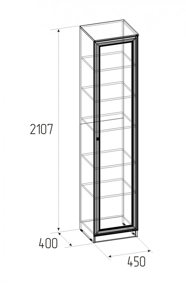 Шкаф для белья Paola 8 (Глазов) Ясень Анкор светлый