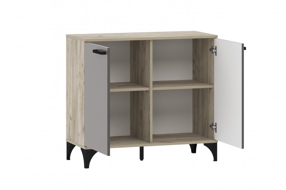 Марсель гостиная комплектация 3 Дуб Крафт серый/Софт графит