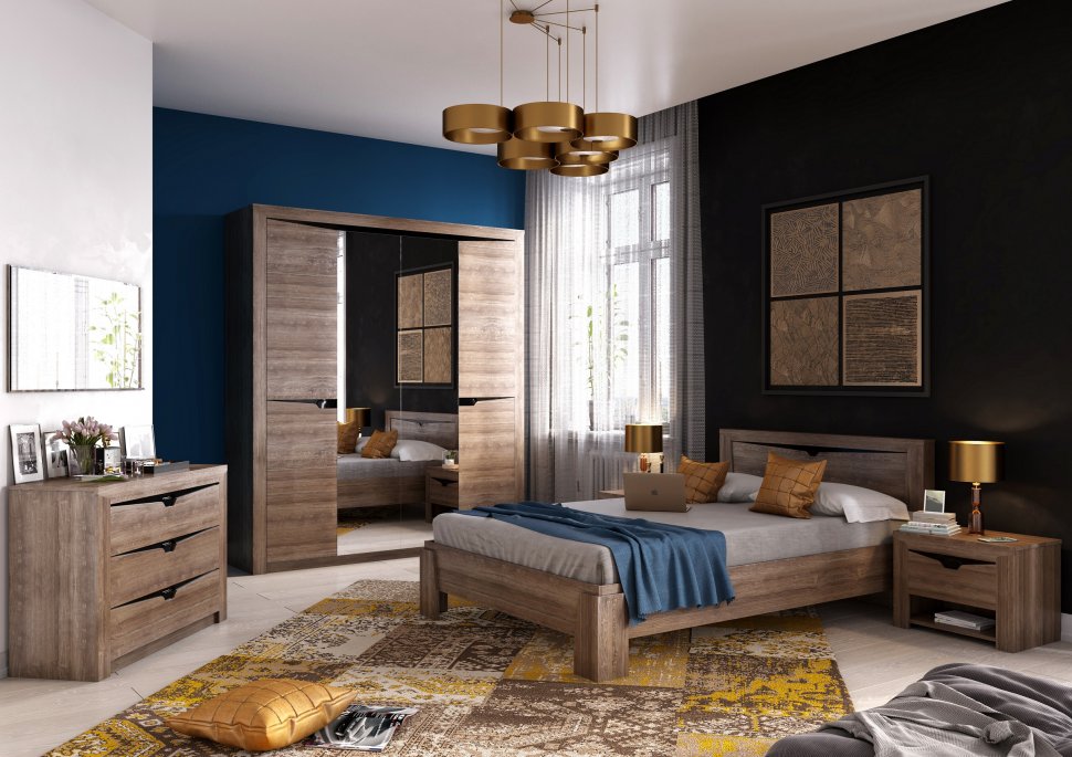  Подъемный механизм для кровати 140х200 (Дуб стирлинг) Соренто МебельГрад