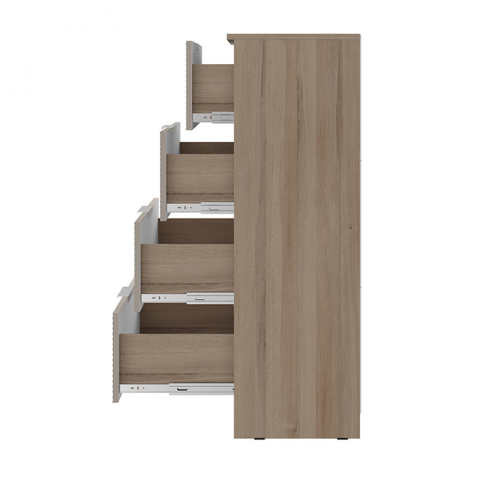 Комод Эмилия КМ-02 (БТС) Дуб смоки / Айриш