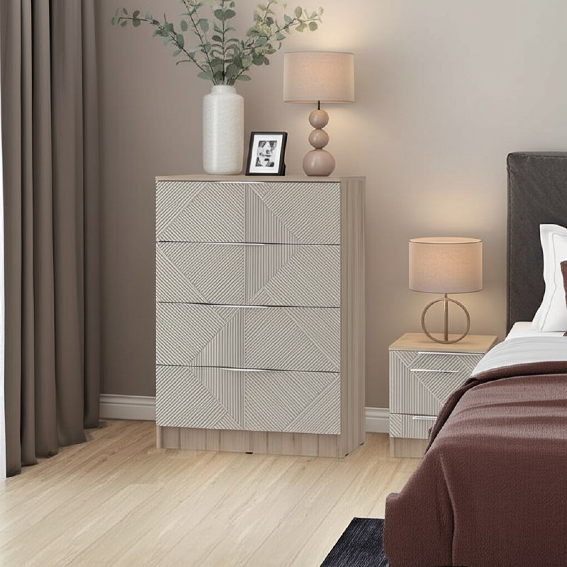 Комод Эмилия КМ-02 (БТС) Дуб смоки / Айриш