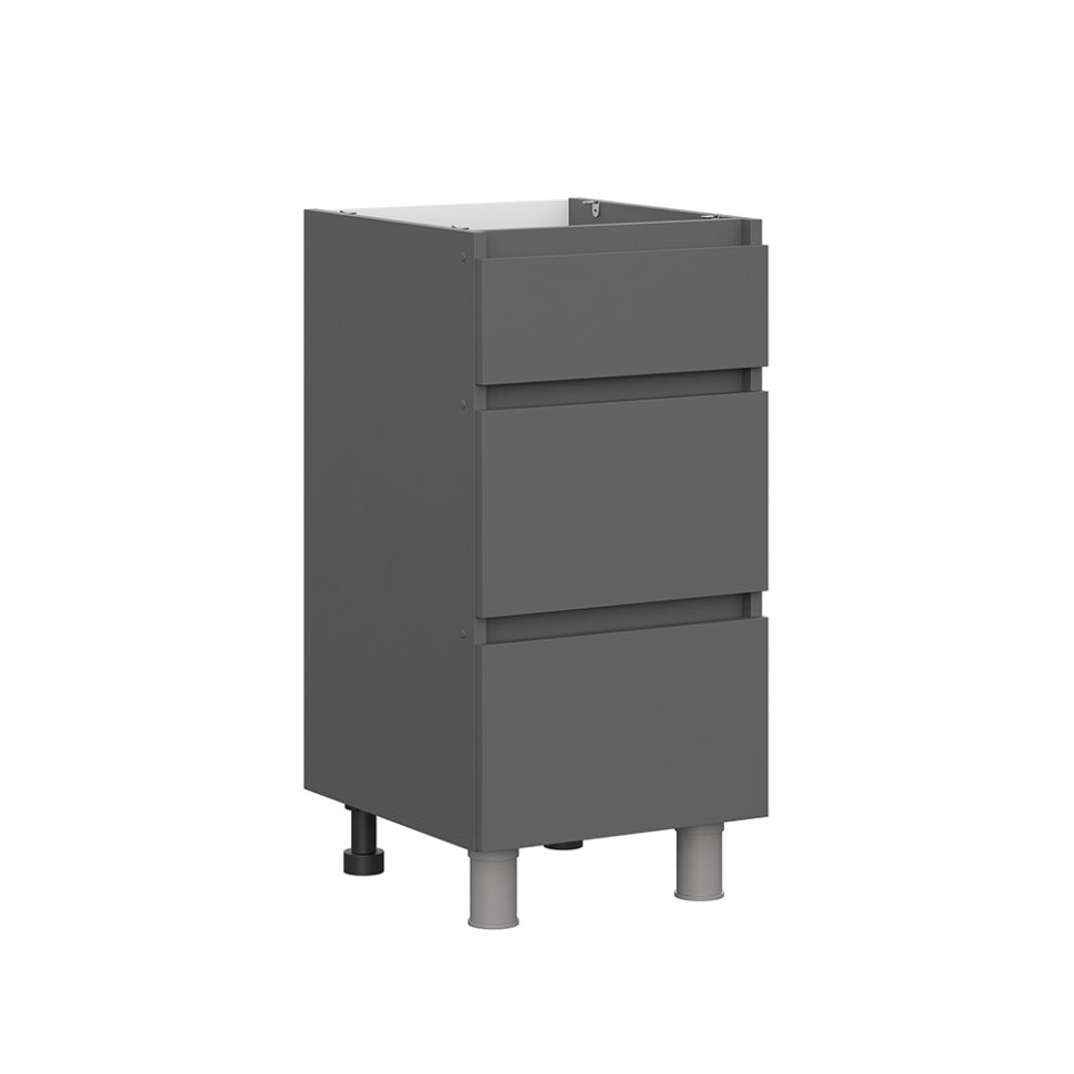 Шкаф кухонный нижний с ящиками СЯ-400 Денвер (Графит Серый)
