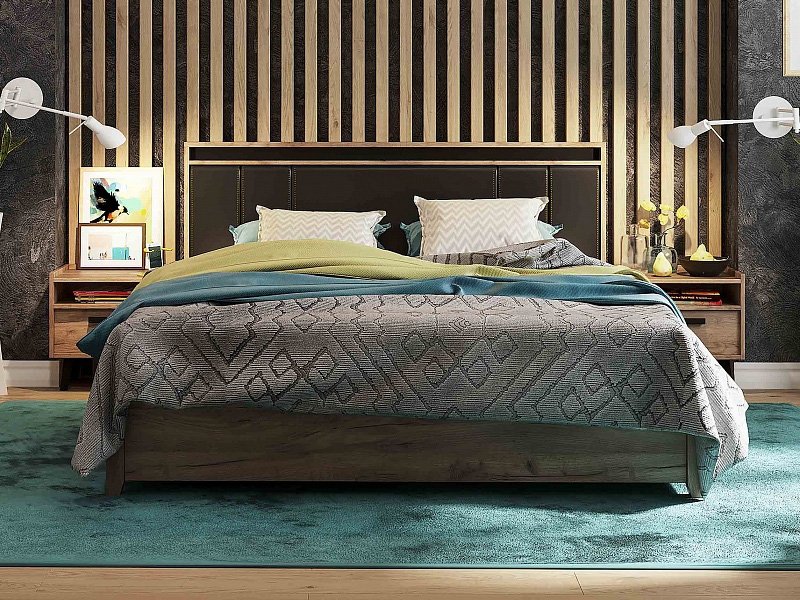 Кровать 180х200 NATURE Люкс 306 Глазов-мебель с подъемным механизмом