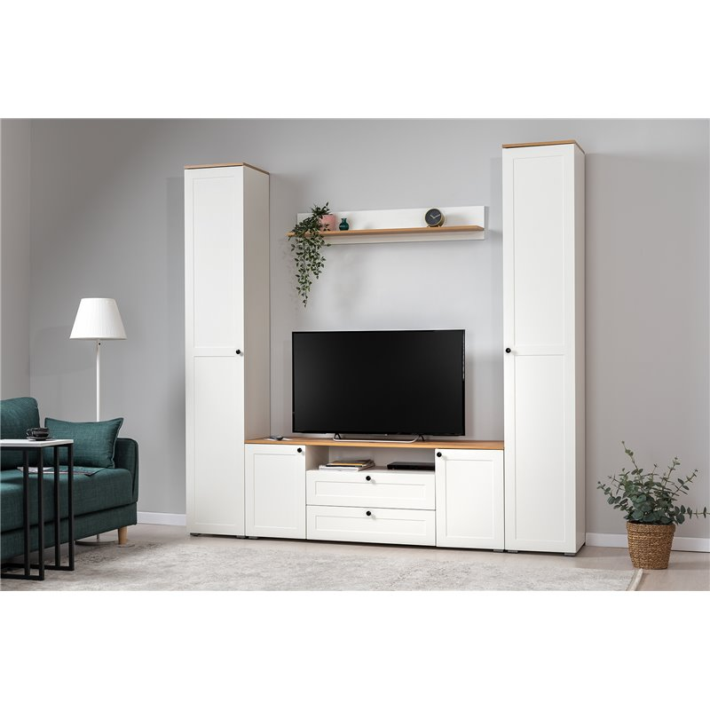 Остин Полка 16.484 белый/дуб золотой