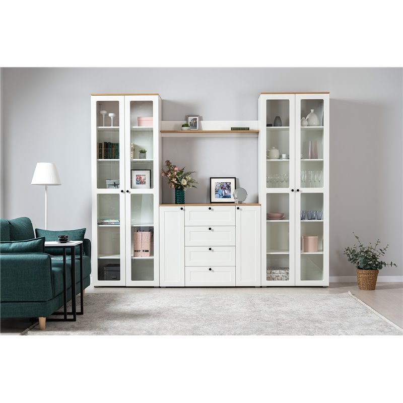 Остин Полка 16.484 белый/дуб золотой