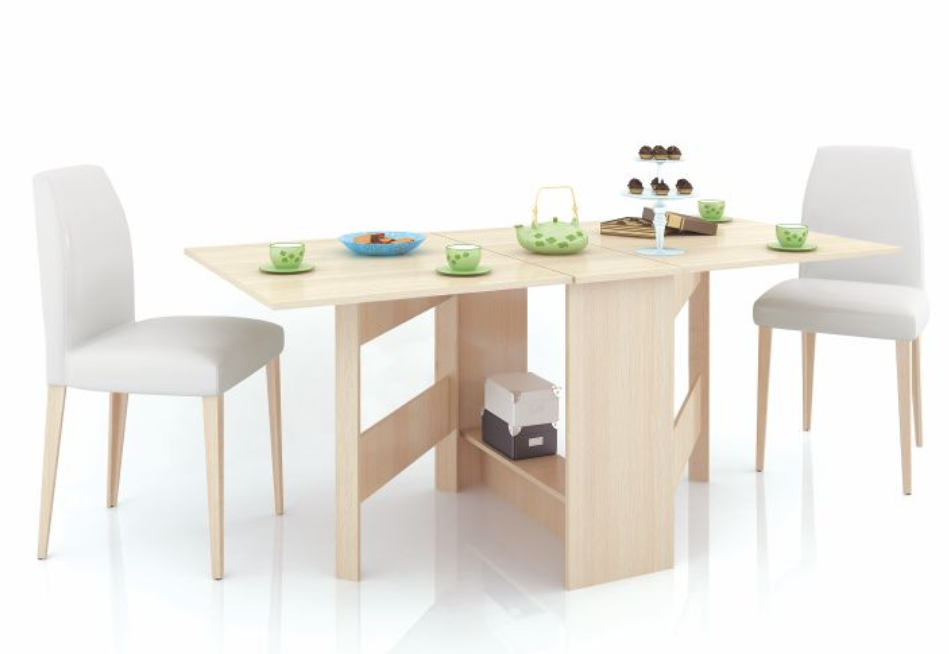 Стол-книжка раскладной ТЭКС (Дуб молочный)