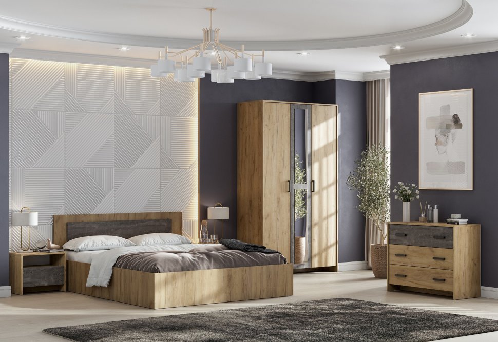 Спальня Лофт (Арника) Комплект