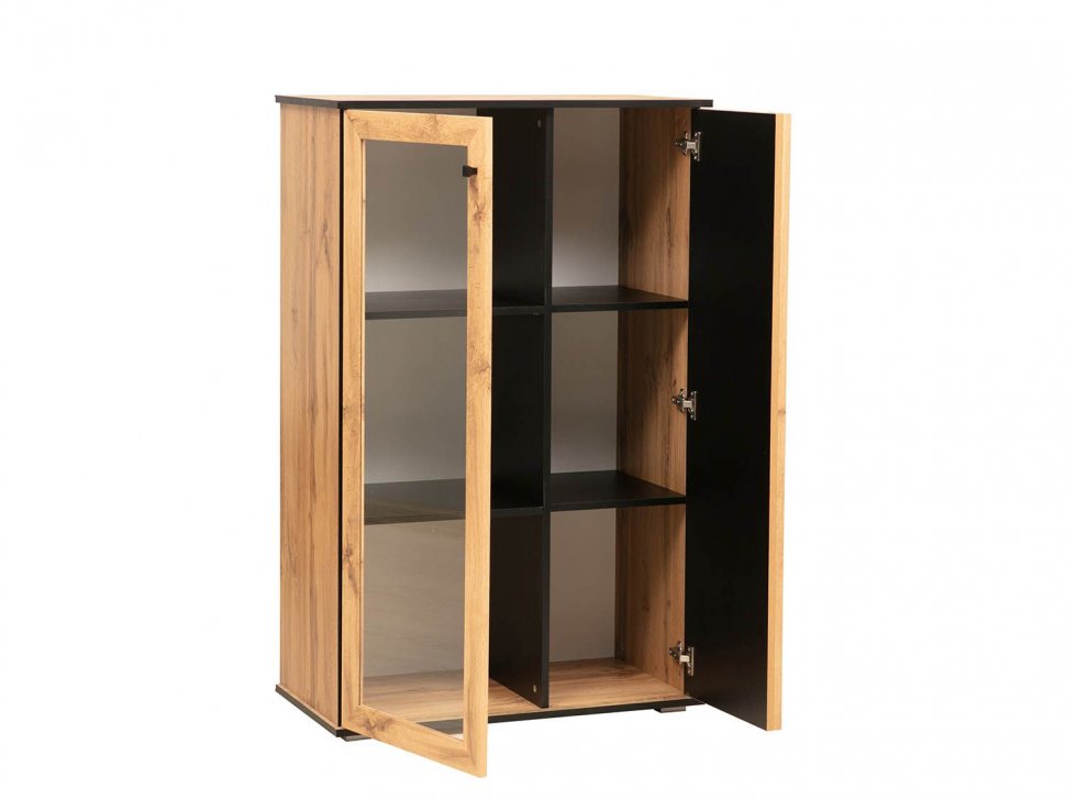 Модульная гостиная Либерти 5 (опора h20) Дуб вотан/Черный