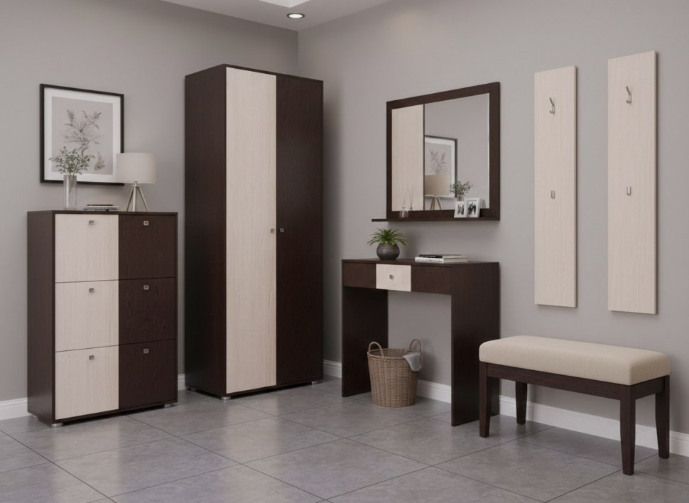 Шкаф Мини-Лайт МЛ-9 венге/ясень шимо светлый