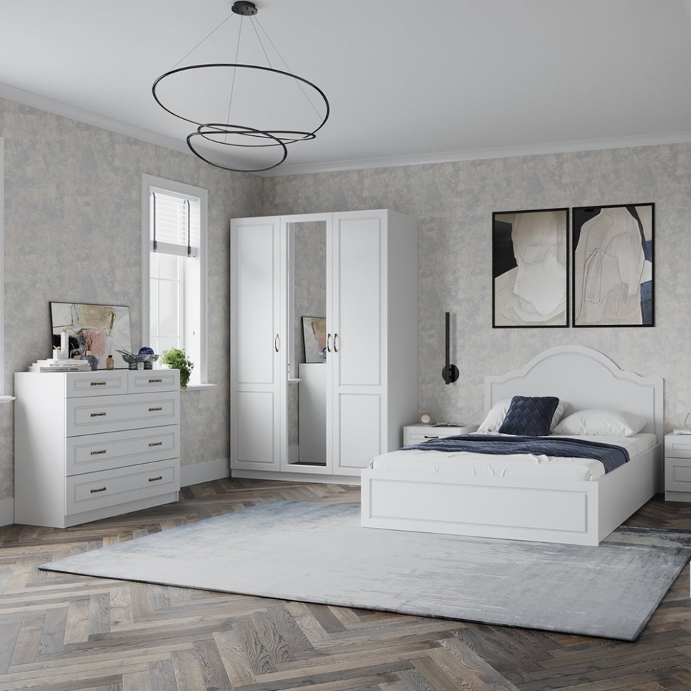 Шкаф 3-х дверный Апполия (ТЭКС) 540 Белый дуб