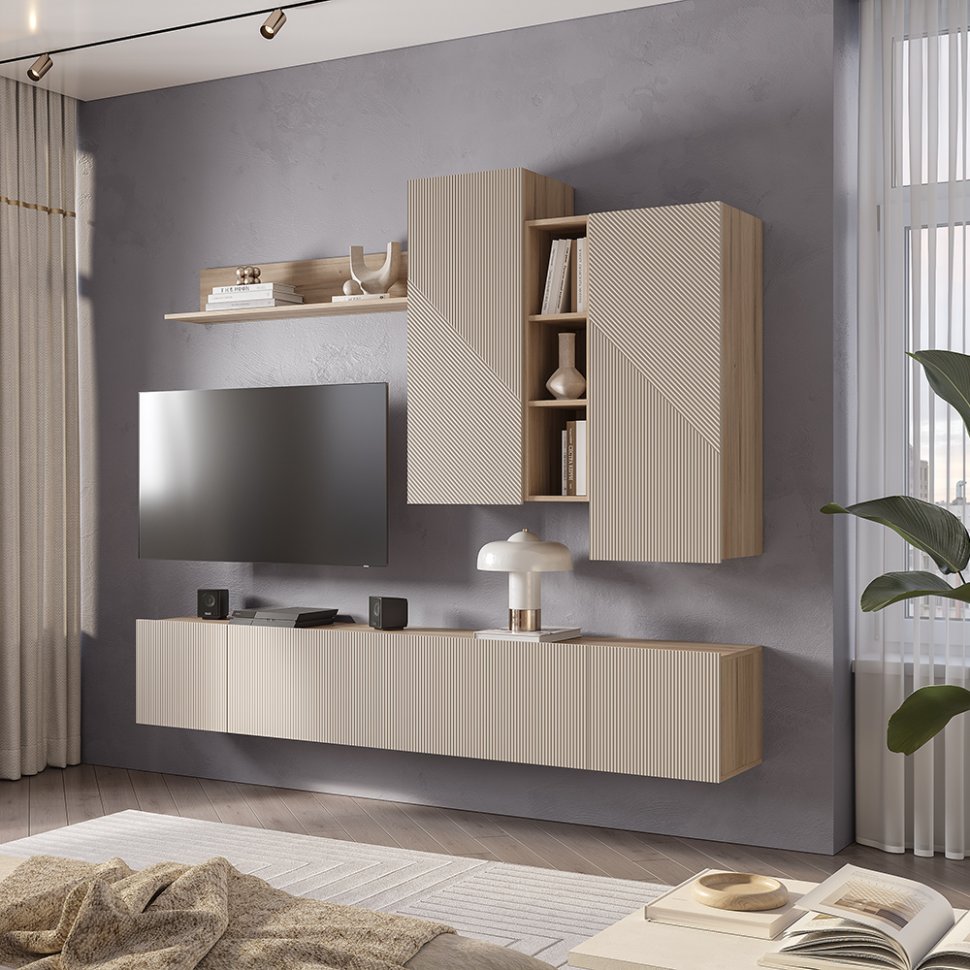 Навесная тумба Эмилия ШКН-03 (БТС) Дуб смоки / Айриш