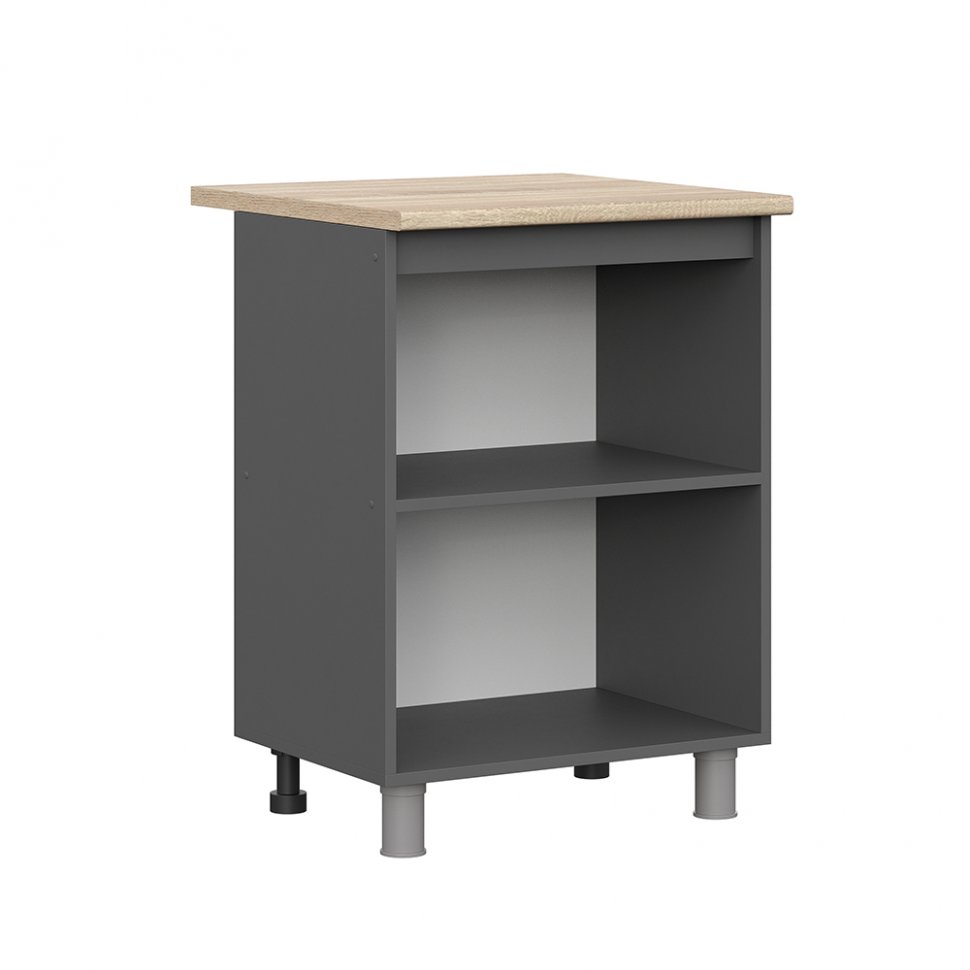 Шкаф кухонный нижний С-601 Денвер (Графит Серый)