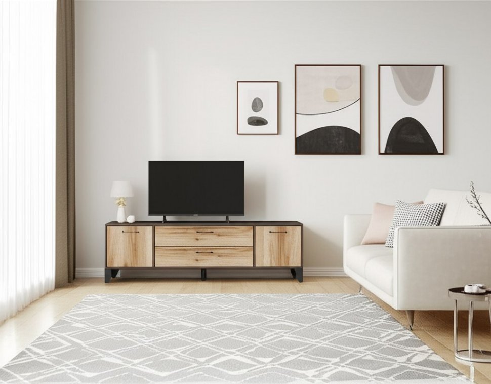 Тумба под телевизор Парус-13, Венге, Дуб делано