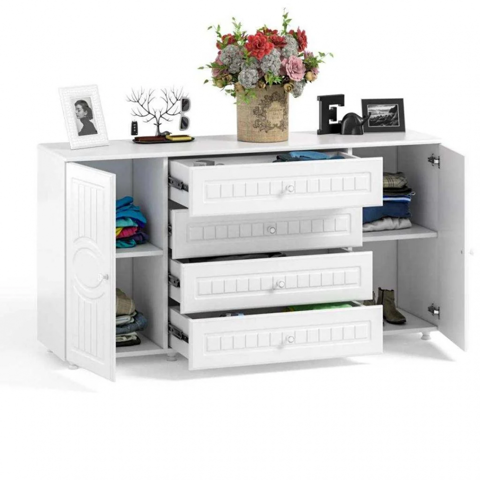 Гостиная Монако-4 белое дерево