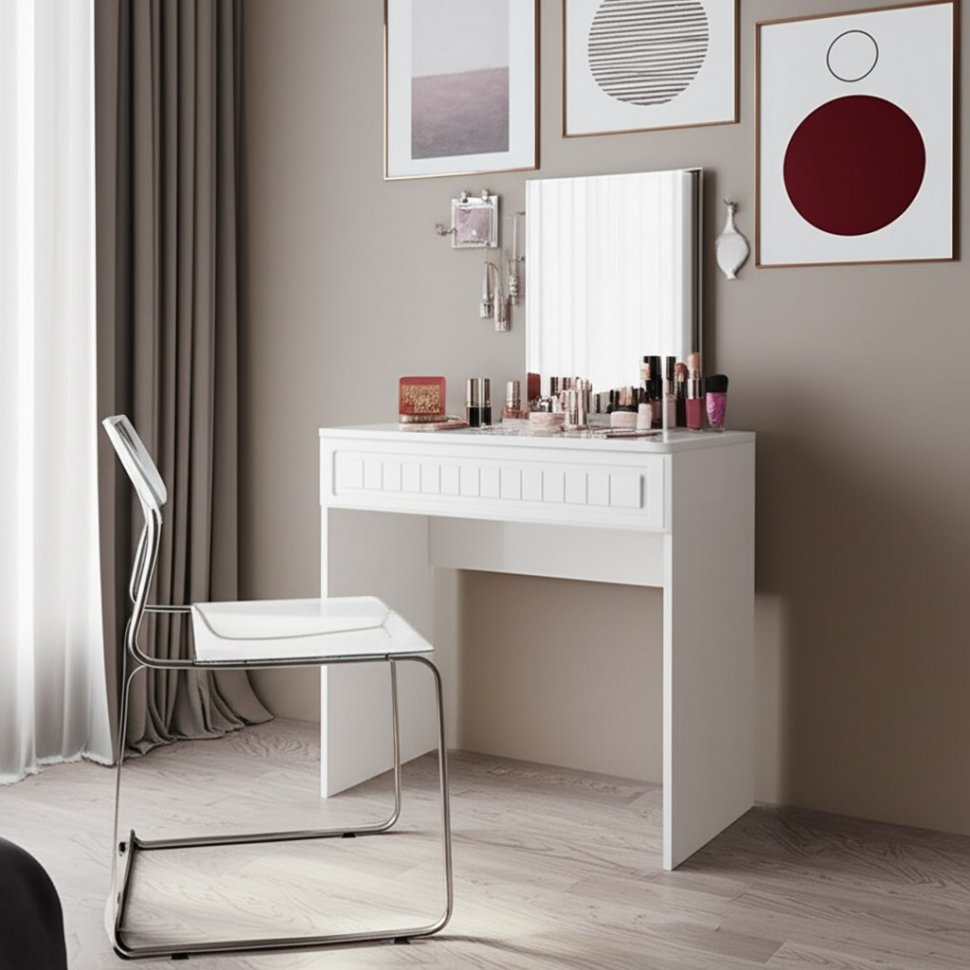 Стол с ящиком Монако МН-19 белое дерево