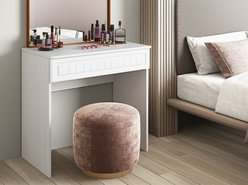 Стол с ящиком Монако МН-19 белое дерево