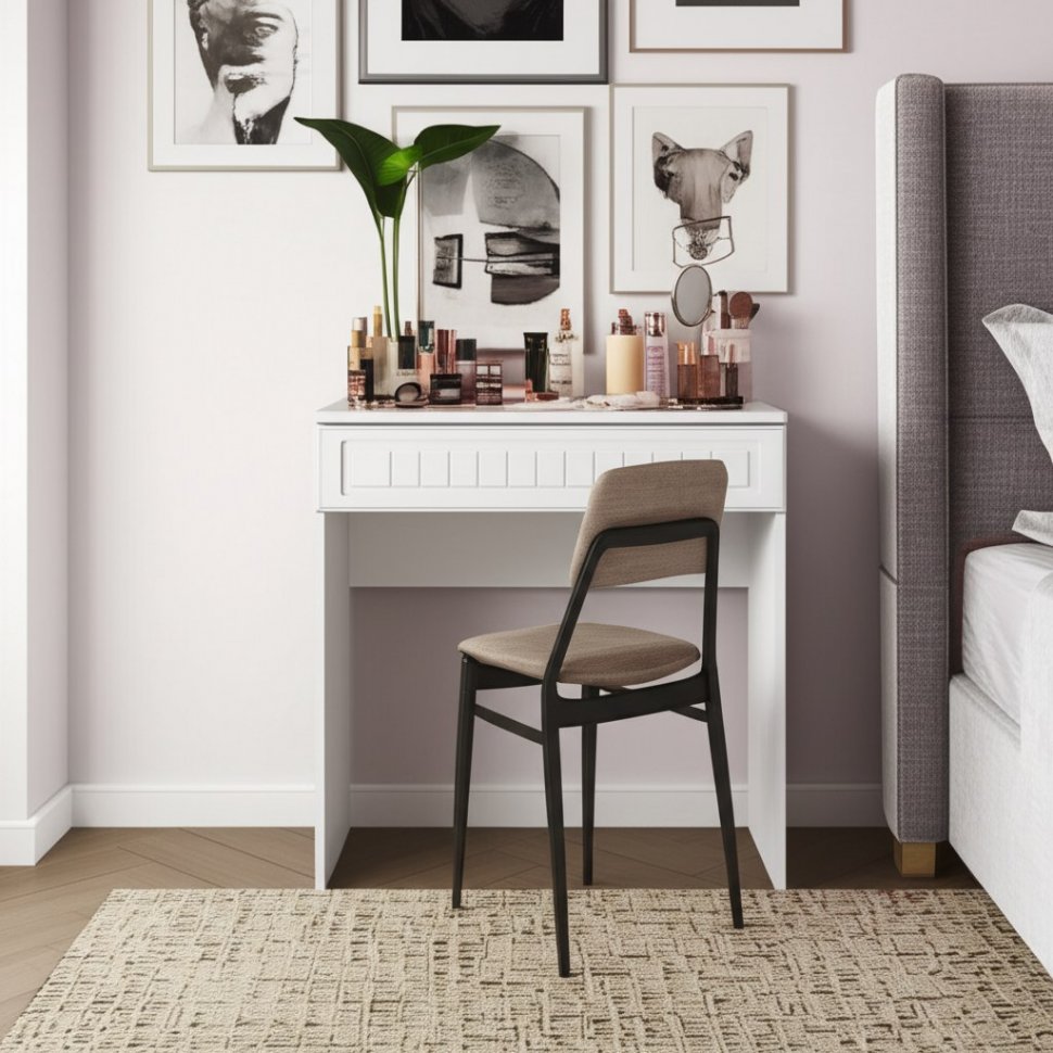 Стол с ящиком Монако МН-19 белое дерево