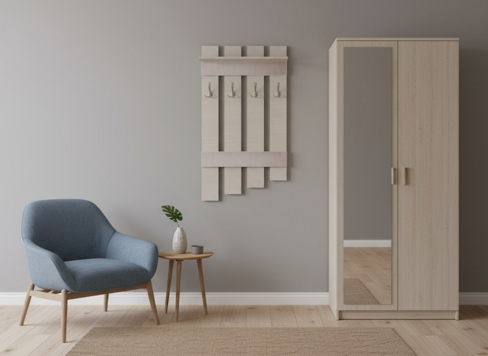 Ивушка 3 Вешалка Бодега светлый