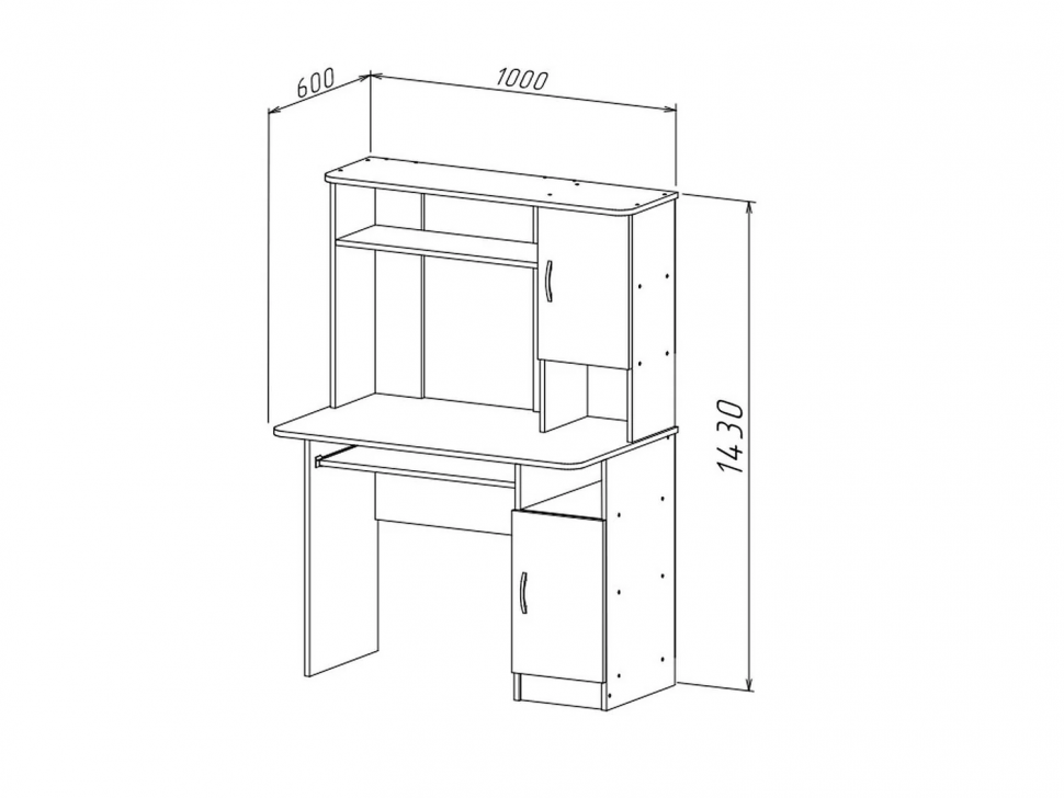 Интел-15 стол компьютерный Ясень Шимо темный / Светлый
