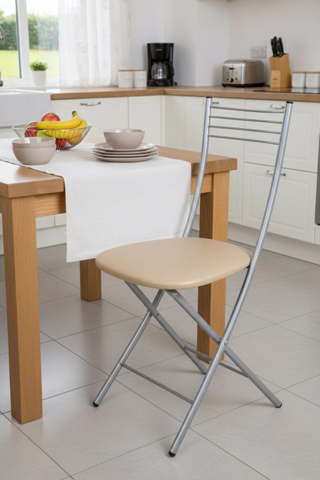 Стул Хлоя Складной Серебро/ С-101