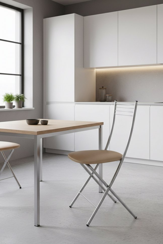 Стул Хлоя Складной Серебро/ С-101