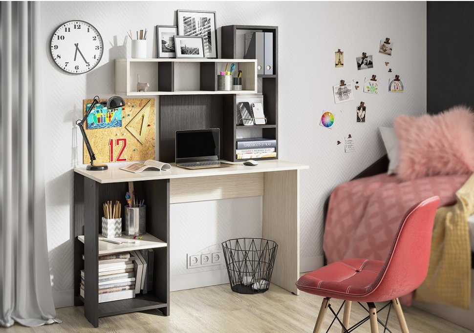 Стол компьютерный Олимп (Интерьер-Центр) Венге / Дуб белфорд