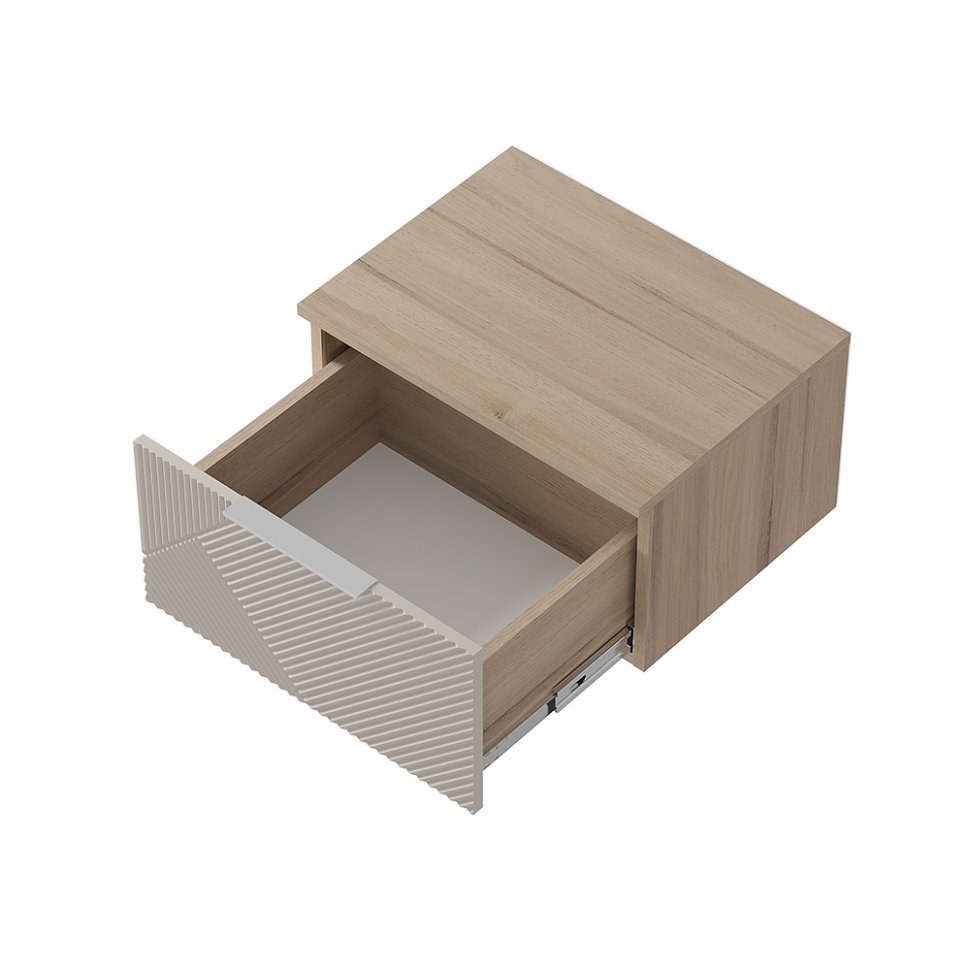 Тумба прикроватная навесная Эмилия ТБ-11 (БТС) Дуб смоки / Айриш