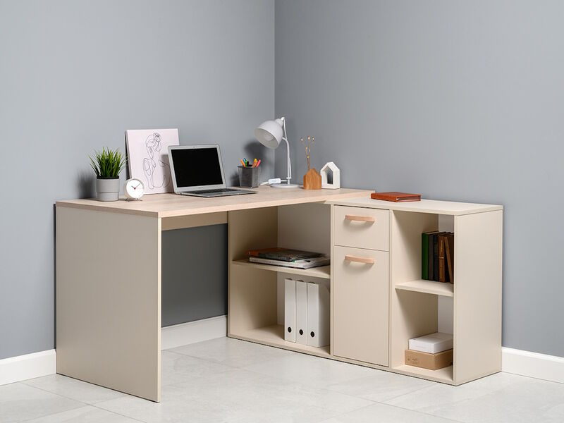 Лайт Стол письменный 03.245 Сатин / Дуб эндгрейн