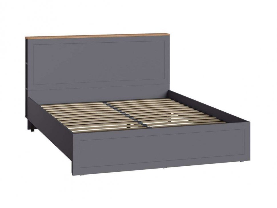 Остин Спальня 1 графит/дуб золотой