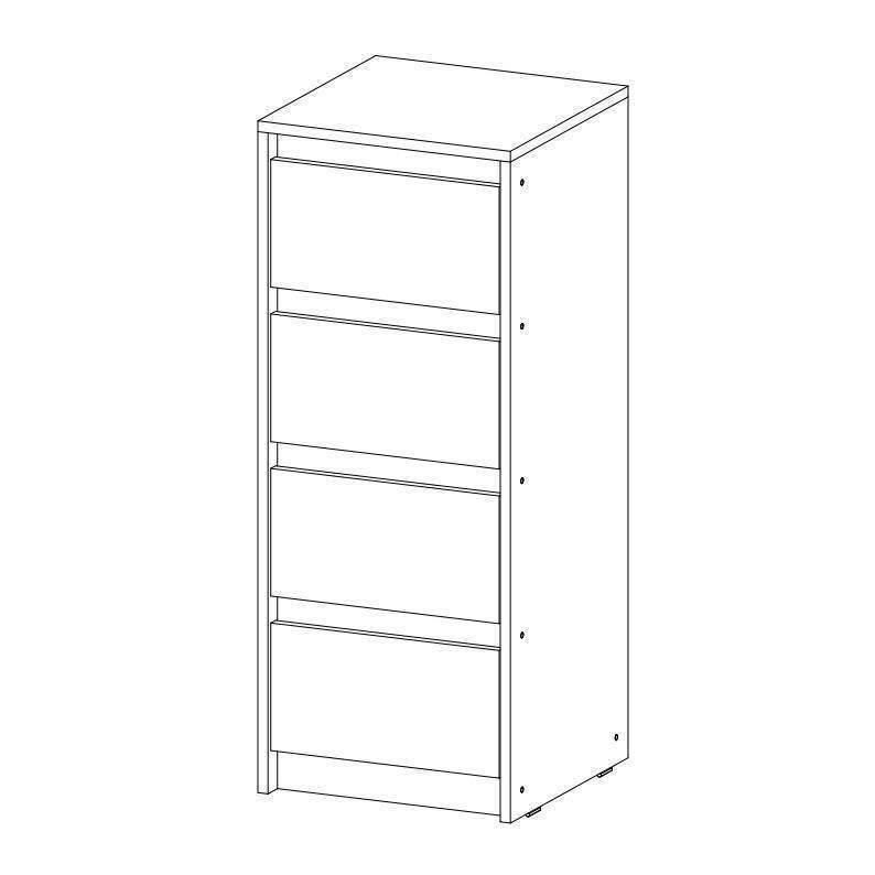 Комод Айден КМ06-400 Белый