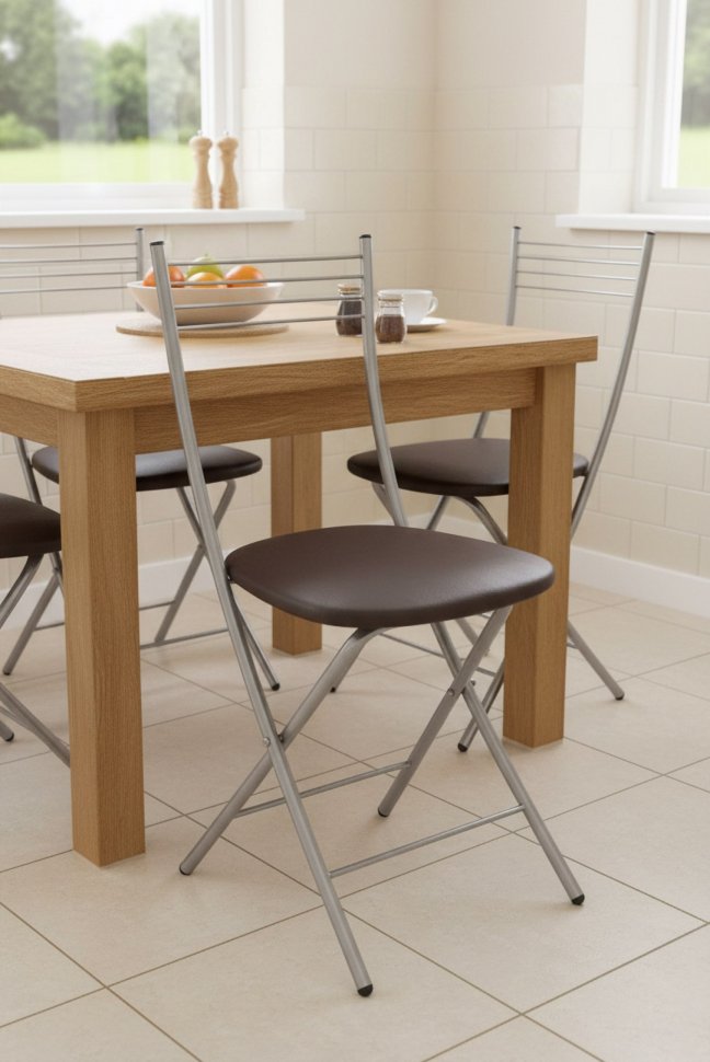 Стул Хлоя Складной Серебро/ С-221